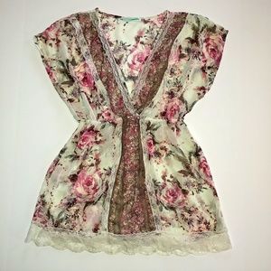 Maurices Tops - Maurices Sheer Floral Lace Top Size Small Maurices Tops - Maurices Sheer Floral Lace Top Size Small